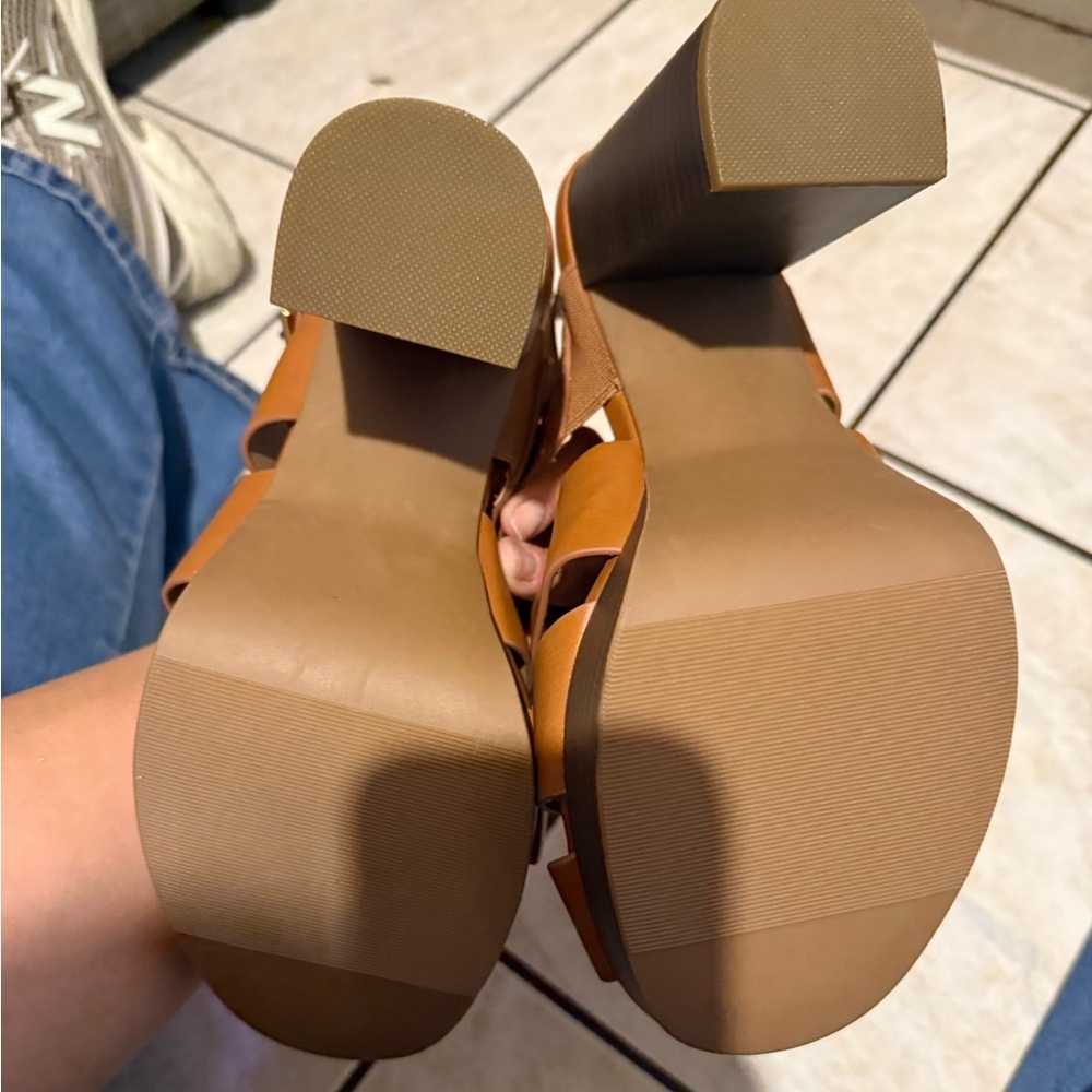 TORRID FISHERMAN BLOCK HEEL SIZE 8 - Picture 6 of 7